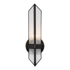Alora Lighting WV332904UBCR Ribbed Glass,Urban Bronze Cairo 4-in Ribbed Glass/urban Bronze 1 Light Wall/vanity Image 1