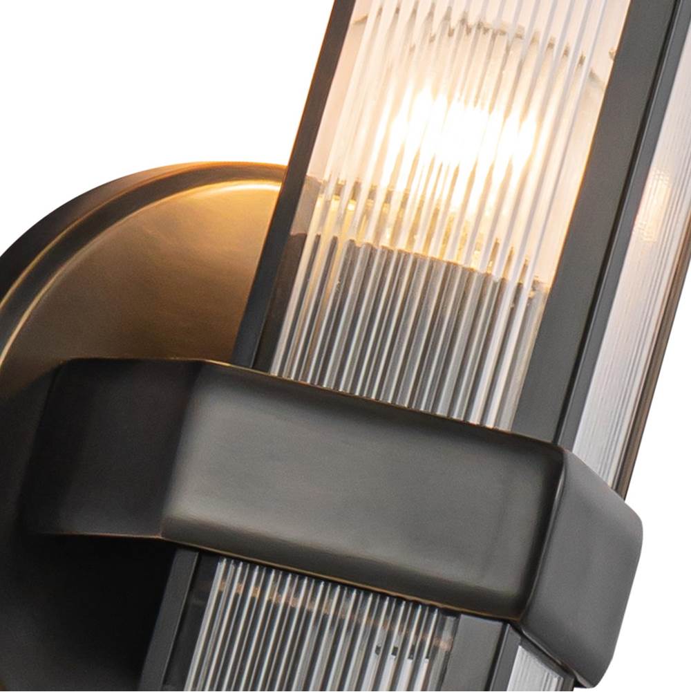 Alora Lighting WV332904UBCR Ribbed Glass,Urban Bronze Cairo 4-in Ribbed Glass/urban Bronze 1 Light Wall/vanity Image 2
