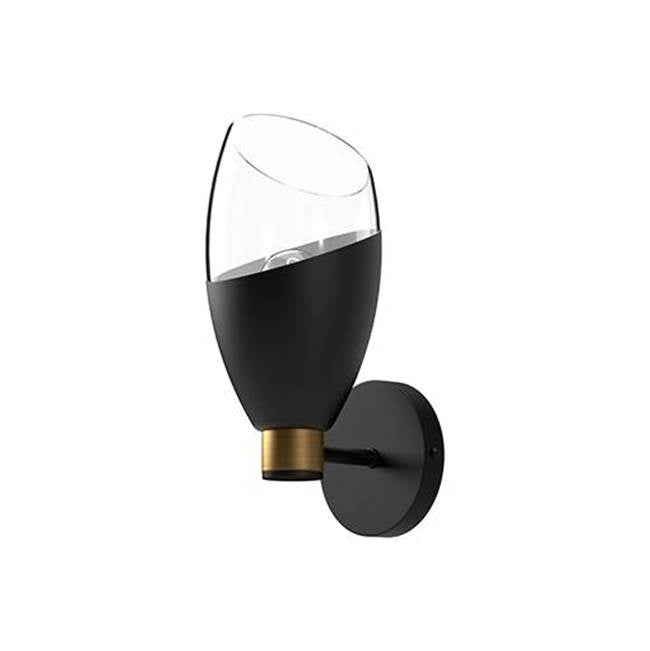 Alora Lighting Capri 5-in Chrome/clear Glass 1 Light Wall/vanity