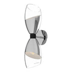 Alora Lighting Capri 5-in Chrome/clear Glass 2 Lights Wall/vanity