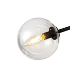 Alora Lighting CH549640MBCL Matte Black,Clear Glass Cassia 40-in Matte Black/clear Glass 6 Lights Chandelier Image 2