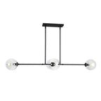 Alora Lighting Cassia 48-in Aged Brass/clear Glass 4 Lights Linear Pendant