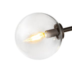 Alora Lighting SF549315MBCL Matte Black,Clear Glass Cassia 15-in Matte Black/clear Glass 3 Lights Semi-flush Image 2