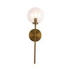 Alora Lighting WV549101AGCL Aged Gold,Clear Glass Cassia 1 Head Aged Brass/clear Glass 1 Light Wall Vanity Image 4
