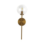 Alora Lighting WV549101AGCL Aged Gold,Clear Glass Cassia 1 Head Aged Brass/clear Glass 1 Light Wall Vanity Image 3