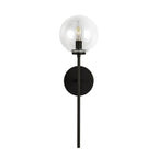 Alora Lighting Cassia 1 Head Aged Brass/clear Glass 1 Light Wall Vanity