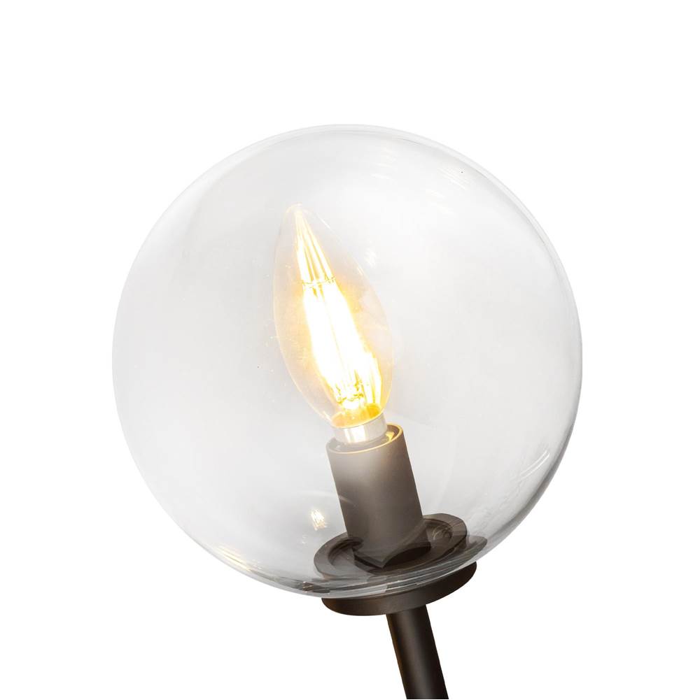 Alora Lighting WV549101MBCL Matte Black,Clear Glass Cassia 1 Head Matte Black/clear Glass 1 Light Wall Vanity Image 2