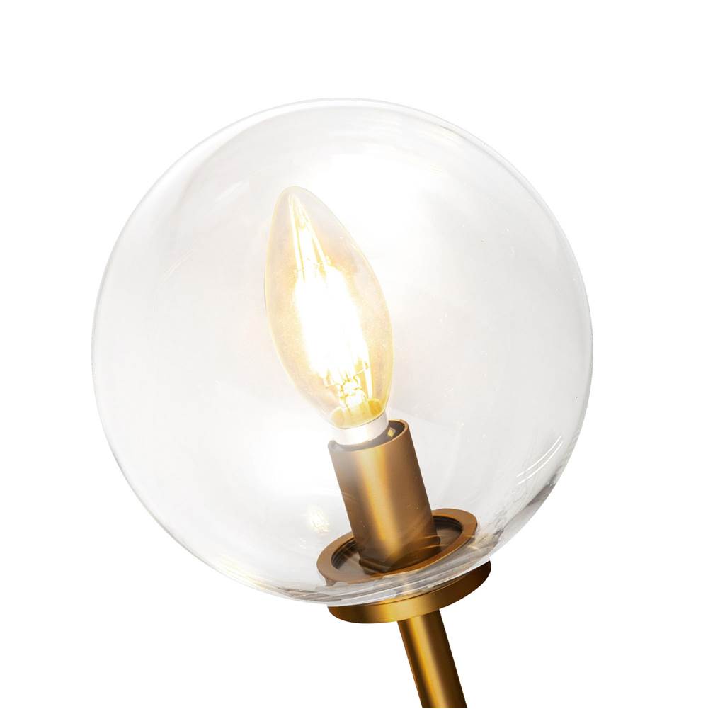 Alora Lighting WV549220AGCL Aged Gold,Clear Glass Cassia 20-in Aged Brass/clear Glass 2 Lights Wall Vanity Image 2