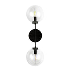 Alora Lighting Cassia 20-in Aged Brass/clear Glass 2 Lights Wall Vanity