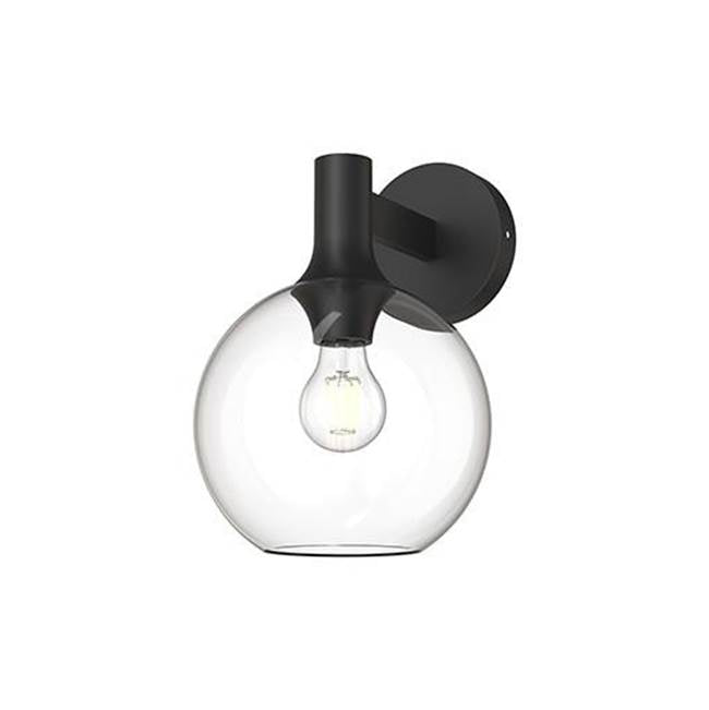 Alora Lighting Castilla 8-in Aged Gold/clear Glass 1 Light Wall/vanity