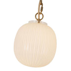 Alora Lighting MP579707BGGR Brushed Gold,Glossy Ribbed Opal Glass Cherise 3-light Brushed Gold/glossy Ribbed Opal Glass Socket Multi Pendant Image 4
