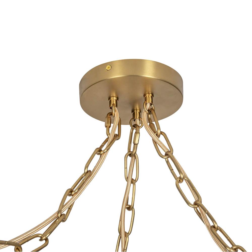Alora Lighting MP579707BGGR Brushed Gold,Glossy Ribbed Opal Glass Cherise 3-light Brushed Gold/glossy Ribbed Opal Glass Socket Multi Pendant Image 3