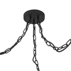 Alora Lighting MP579707MBGR Matte Black,Glossy Ribbed Opal Glass Cherise 3-light Matte Black/glossy Ribbed Opal Glass Socket Multi Pendant Image 2