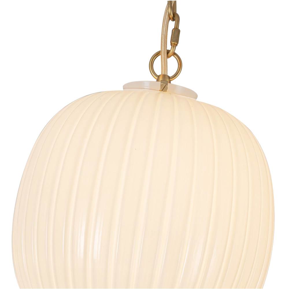 Alora Lighting MP579712BGGR Brushed Gold,Glossy Ribbed Opal Glass Cherise 3-light Brushed Gold/glossy Ribbed Opal Glass Socket Multi Pendant Image 3