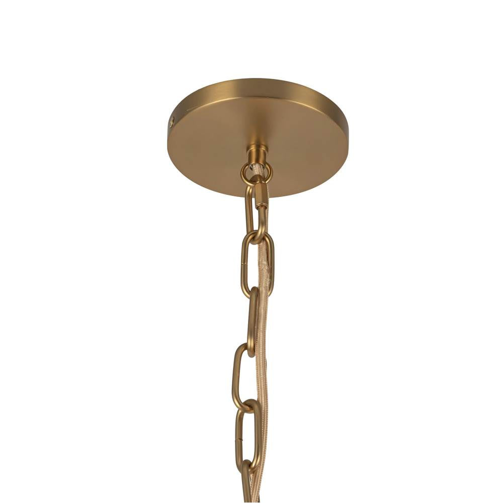 Alora Lighting PD579112BGGR Brushed Gold,Glossy Ribbed Opal Glass Cherise 12-in Brushed Gold/glossy Ribbed Opal Glass Socket Pendant Image 2