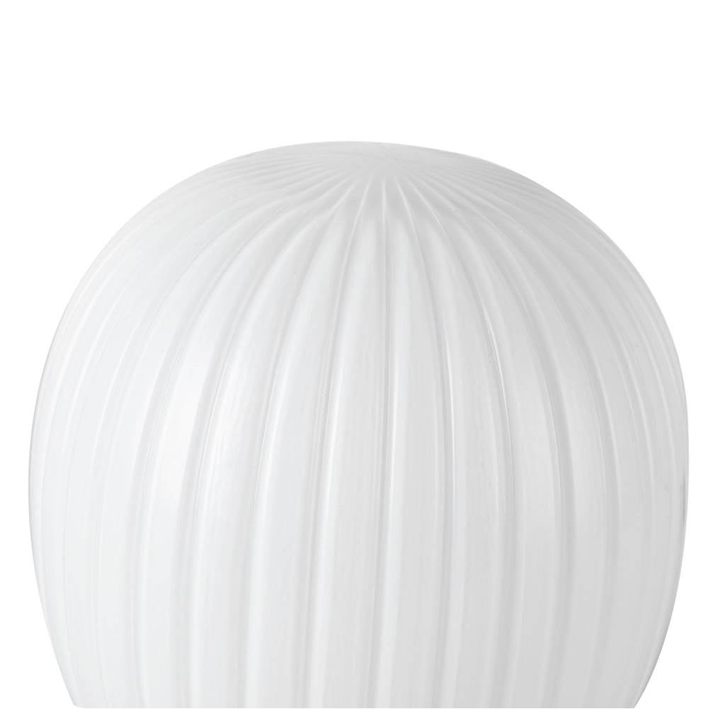 Alora Lighting TL579107MBGR Matte Black,Glossy Ribbed Opal Glass Cherise 7-in Matte Black/glossy Ribbed Opal Glass Socket Table Lamp Image 2