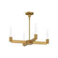 Alora Lighting Claire 25-in Aged Gold 4 Lights Chandeliers