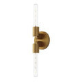 Alora Lighting Claire 5-in Aged Gold 2 Lights Wall/vanity