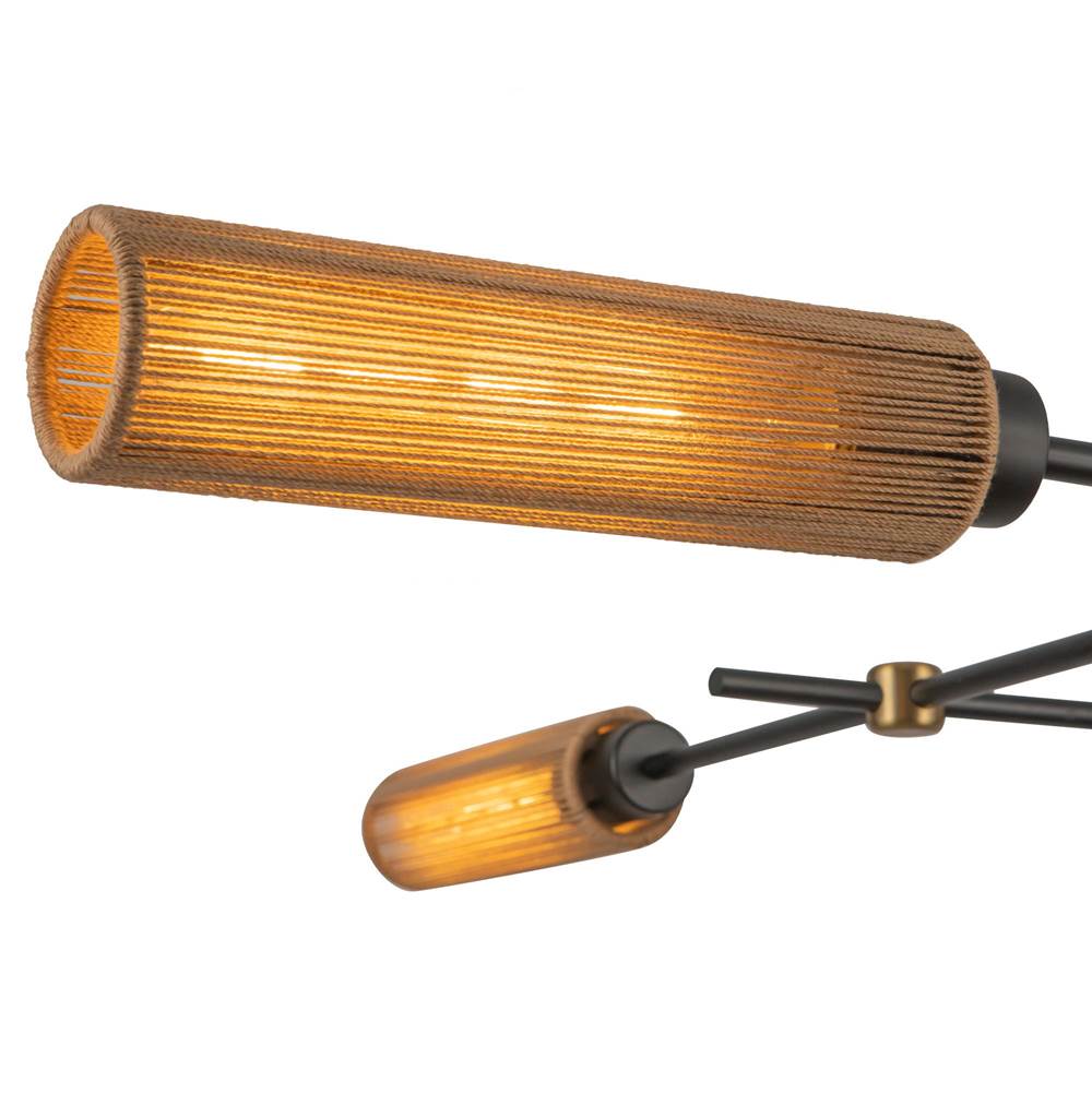 Alora Lighting LP491452MBTJ Matte Black,Tan Jute Colby 52-in Matte Black/tan Jute Socket Linear Pendant Image 5