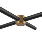 Alora Lighting LP491452MBTJ Matte Black,Tan Jute Colby 52-in Matte Black/tan Jute Socket Linear Pendant Image 3