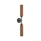 Alora Lighting Colby 23-in Matte Black/tan Jute Socket Wall/vanity Light