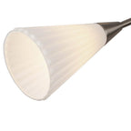 Alora Lighting CH462039BNGR Brushed Nickel,Glossy Ribbed Opal Glass Cosmo 39-in Brushed Nickel/glossy Ribbed Opal Glass Socket Chandelier Image 3