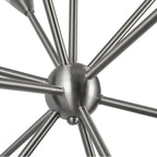 Alora Lighting CH462039BNGR Brushed Nickel,Glossy Ribbed Opal Glass Cosmo 39-in Brushed Nickel/glossy Ribbed Opal Glass Socket Chandelier Image 2