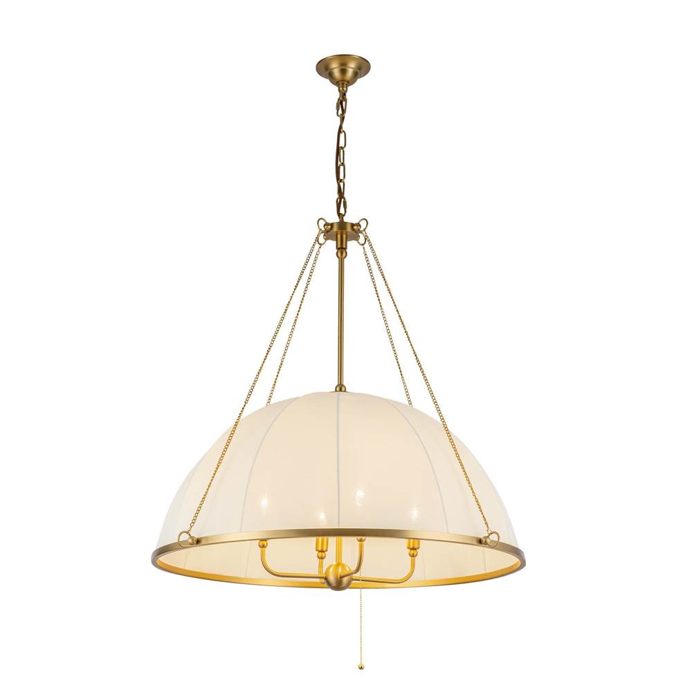 Alora Lighting CH661433BG Brushed Gold Crosby 33-in Brushed Gold Socket Chandelier Image 4