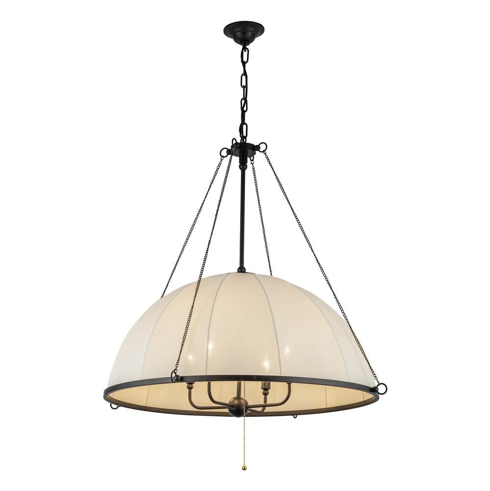 Alora Lighting Crosby 33-in Brushed Gold Socket Chandelier