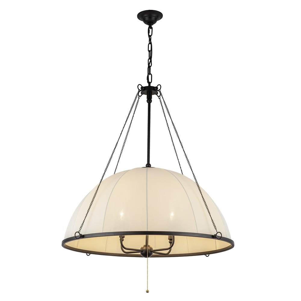 Alora Lighting CH661433MB Matte Black Crosby 33-in Matte Black Socket Chandelier Image 4