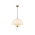 Alora Lighting Crosby 18-in Brushed Gold Socket Pendant