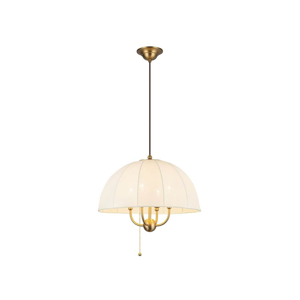 Alora Lighting Crosby 18-in Brushed Gold Socket Pendant