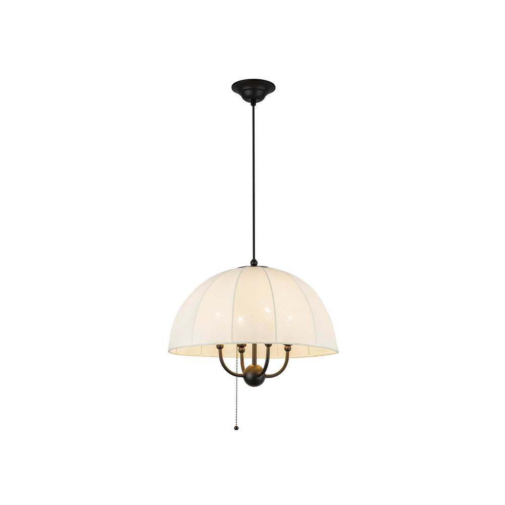 Alora Lighting Crosby 18-in Brushed Gold Socket Pendant
