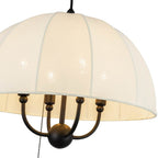 Alora Lighting PD661418MB Matte Black Crosby 18-in Matte Black Socket Pendant Image 4