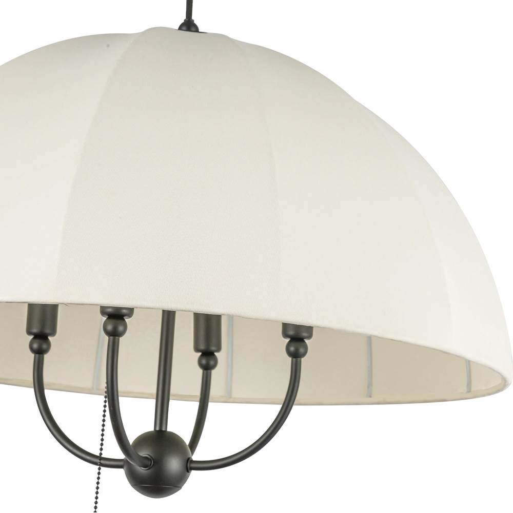Alora Lighting PD661424MB Matte Black Crosby 24-in Matte Black Socket Pendant Image 2