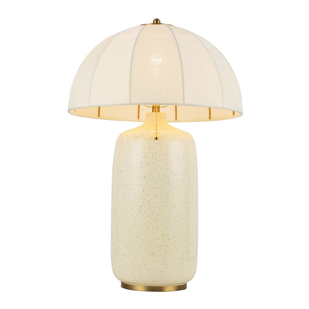 Alora Lighting Crosby 18-in Brushed Gold Socket Table Lamp