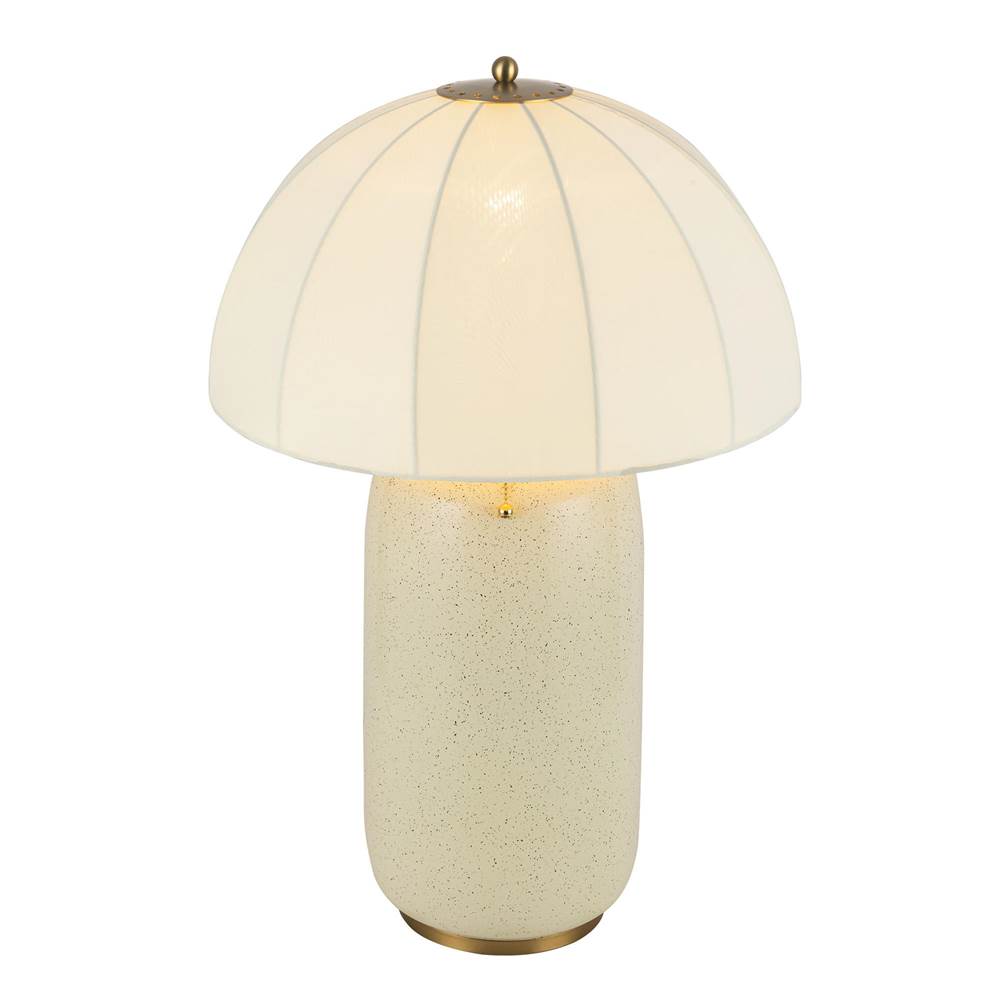 Alora Lighting TL661018BG Brushed Gold Crosby 18-in Brushed Gold Socket Table Lamp Image 4