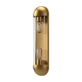 Alora Lighting Cyrus 6-in Aged Gold/clear Glass 2 Lights Vanity
