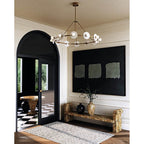 Alora Lighting CH346046VBAR-UNV Vintage Brass,Alabaster Dahlia 46-in Vintage Brass/alabaster Led Chandeliers Image 3