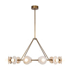 Alora Lighting Dahlia 46-in Urban Bronze/alabaster Led Chandeliers