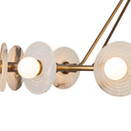 Alora Lighting CH346046VBAR-UNV Vintage Brass,Alabaster Dahlia 46-in Vintage Brass/alabaster Led Chandeliers Image 4