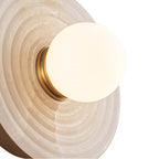 Alora Lighting WV346006VBAR Vintage Brass,Alabaster Dahlia 6-in Vintage Brass/alabaster Led Wall/vanity Image 2