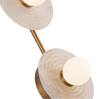 Alora Lighting WV346214VBAR Vintage Brass,Alabaster Dahlia 14-in Vintage Brass/alabaster Led Wall/vanity Image 2