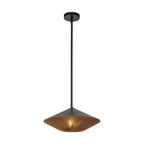 Alora Lighting PD633215MBBR Matte Black,Brown Cotton Rope Daphne 15-in Matte Black/brown Cotton Rope 1 Light Pendant Image 4