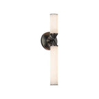 Alora Lighting Edwin 18-in Urban Bronze/frosted Ribbed Glass Led Wall/vanity