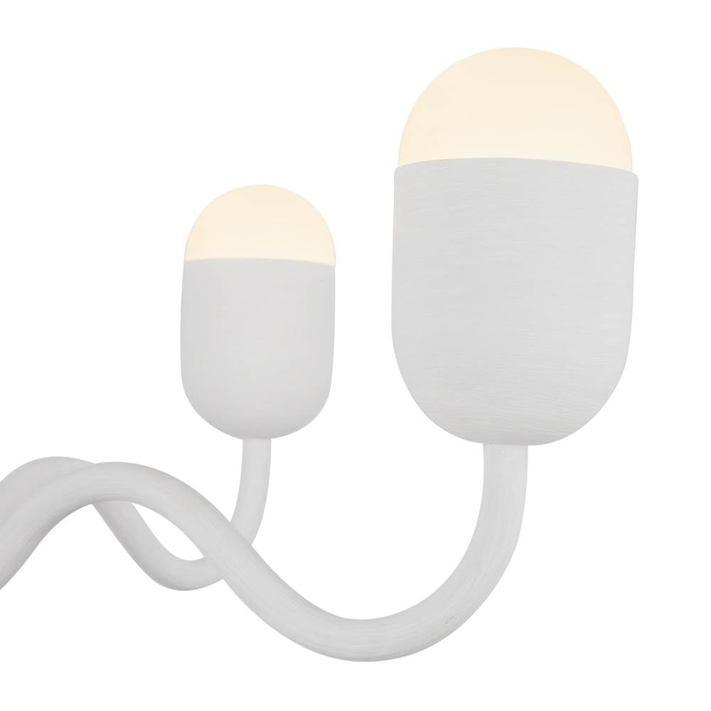 Alora Lighting CH558427AWOP Antique White,Opal Glass Effie 27-in Antique White/opal Glass Socket Chandelier Image 4