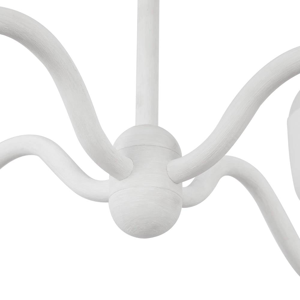 Alora Lighting CH558427AWOP Antique White,Opal Glass Effie 27-in Antique White/opal Glass Socket Chandelier Image 3