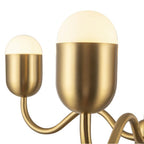 Alora Lighting CH558427BGOP Brushed Gold,Opal Glass Effie 27-in Brushed Gold/opal Glass Socket Chandelier Image 4