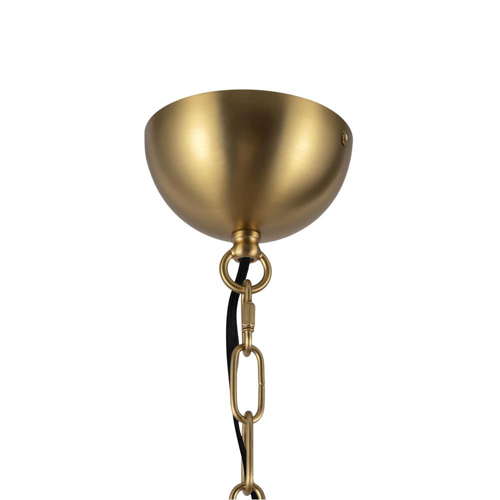 Alora Lighting CH558427BGOP Brushed Gold,Opal Glass Effie 27-in Brushed Gold/opal Glass Socket Chandelier Image 2