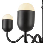 Alora Lighting CH558427MBOP Matte Black,Opal Glass Effie 27-in Matte Black/opal Glass Socket Chandelier Image 4